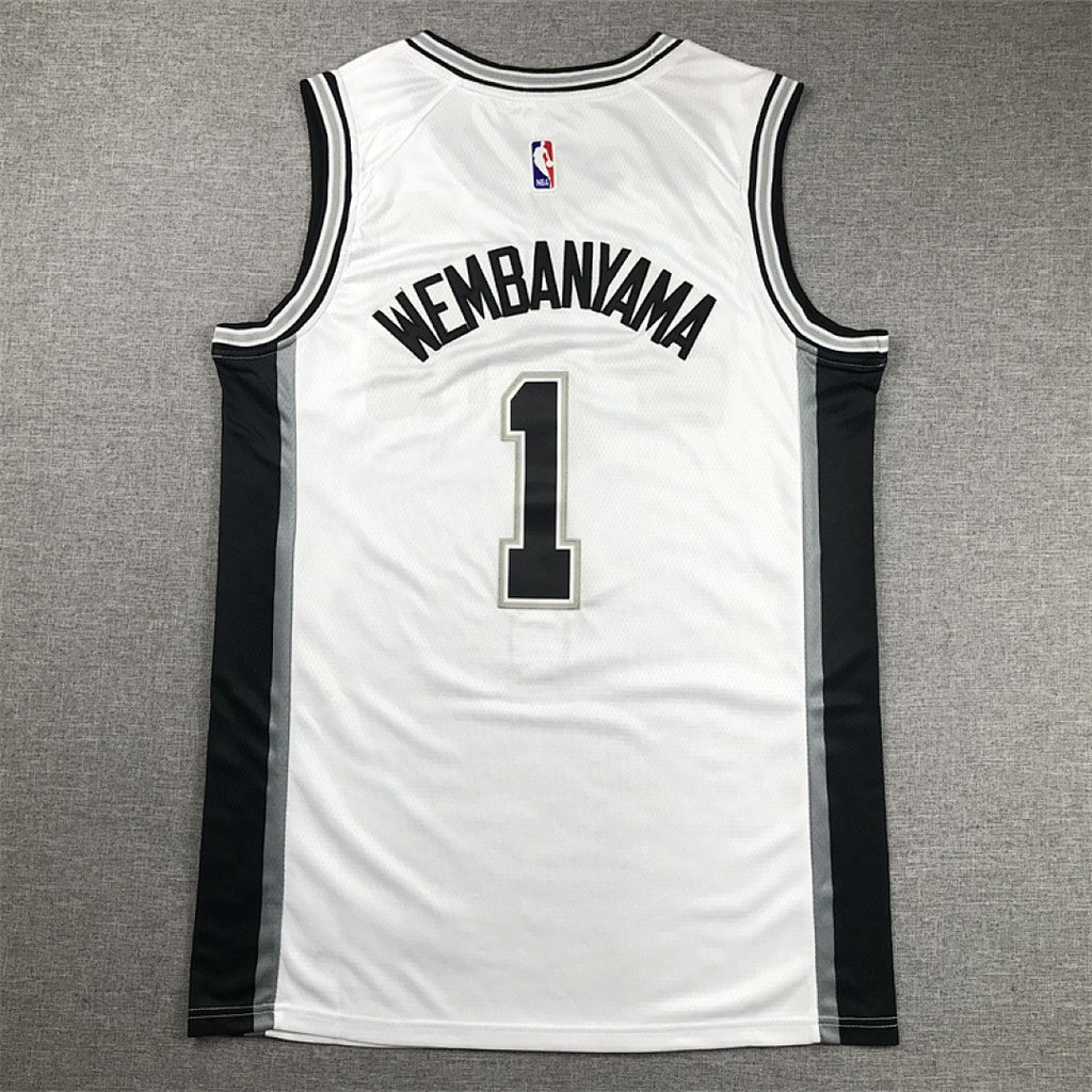 Custom White San Antonio Spurs Jersey