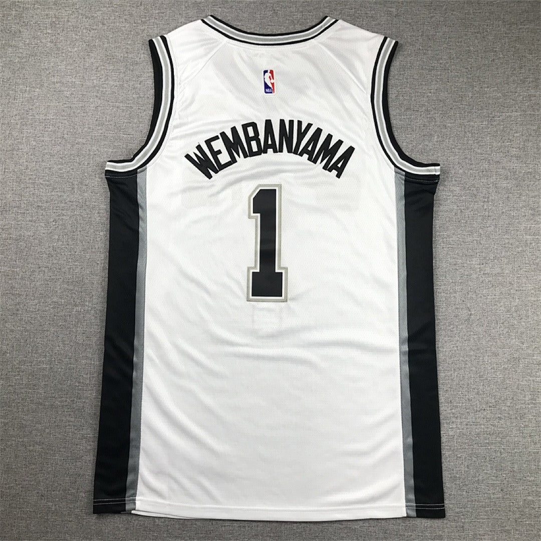Custom White San Antonio Spurs Jersey