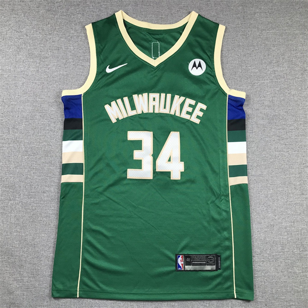 Custom Green Milwaukee Bucks Jersey