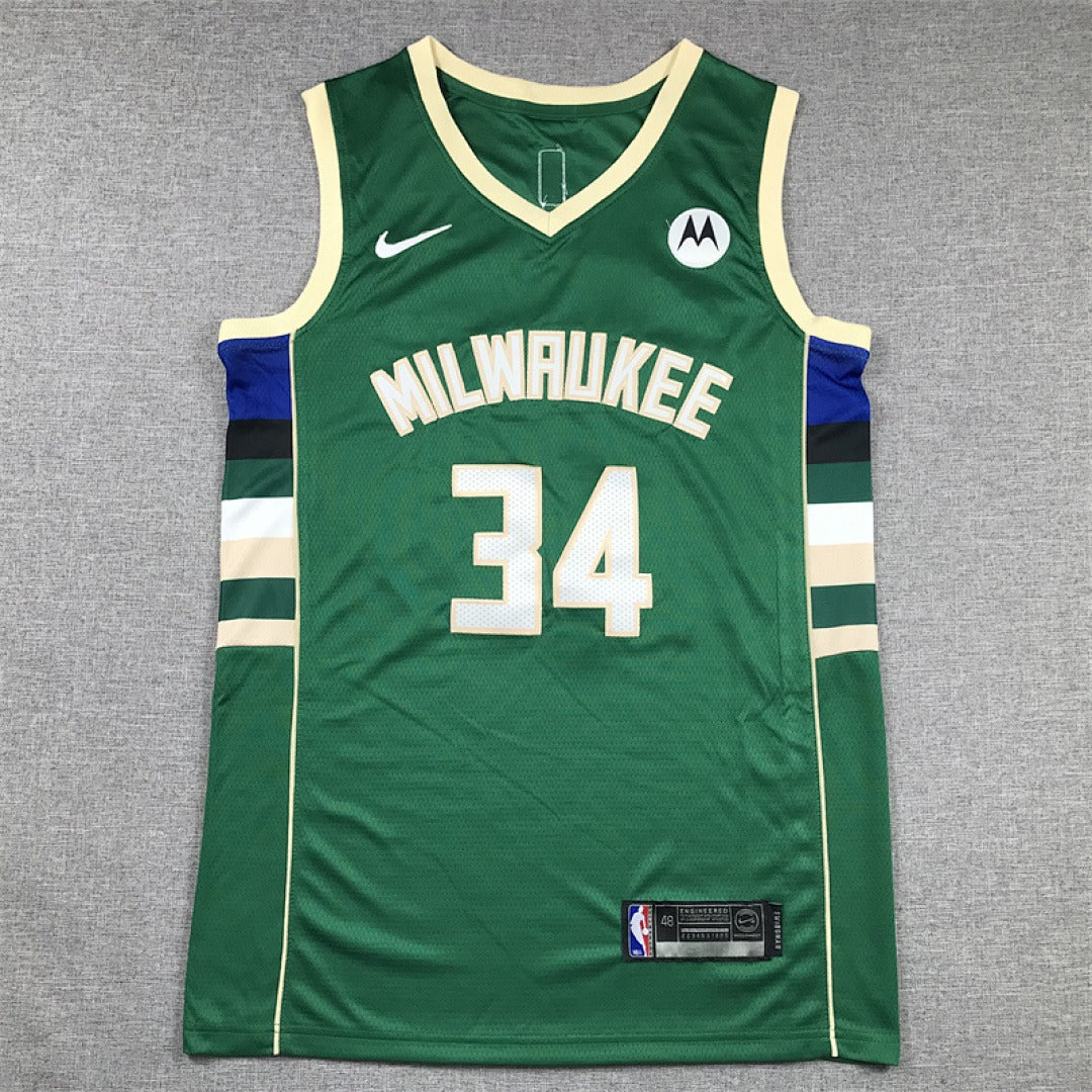 Custom Green Milwaukee Bucks Jersey