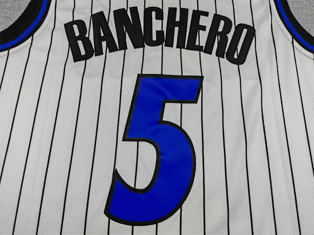 Custom White Orlando Magic Jersey