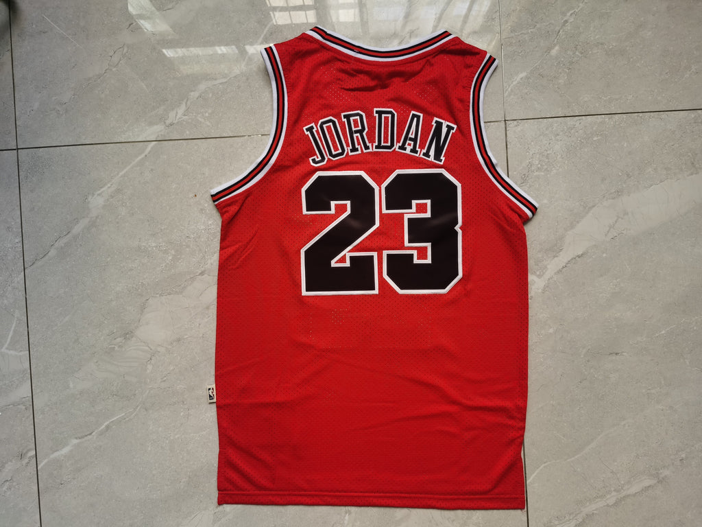 Custom Red Chicago Bulls Jersey
