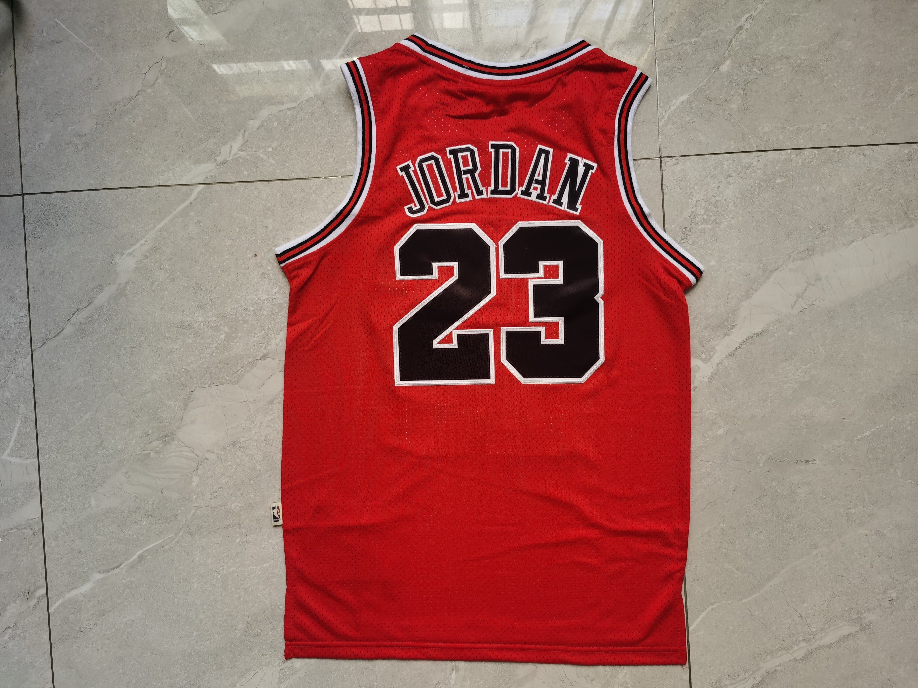 Custom Red Chicago Bulls Jersey