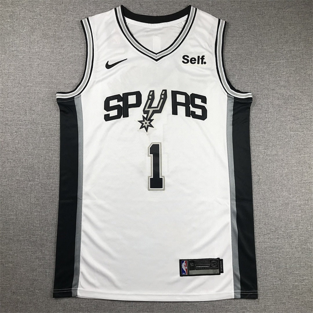 Custom White San Antonio Spurs Jersey