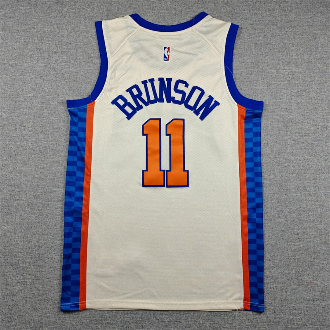 Custom White New York Knicks Jersey