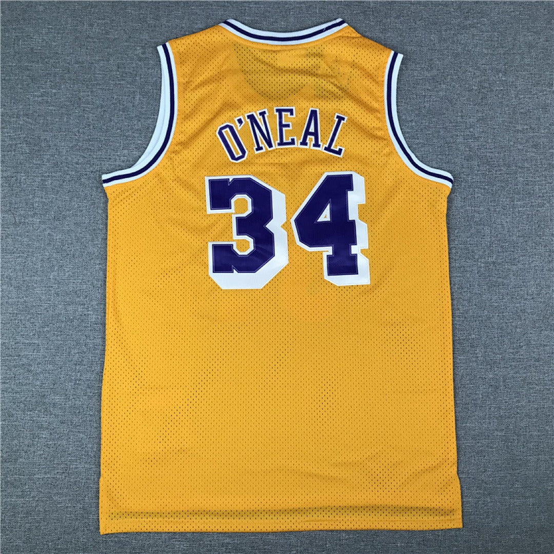 Custom Yellow Los Angeles Lakers Jersey