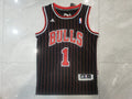 Custom Black Chicago Bulls Jersey