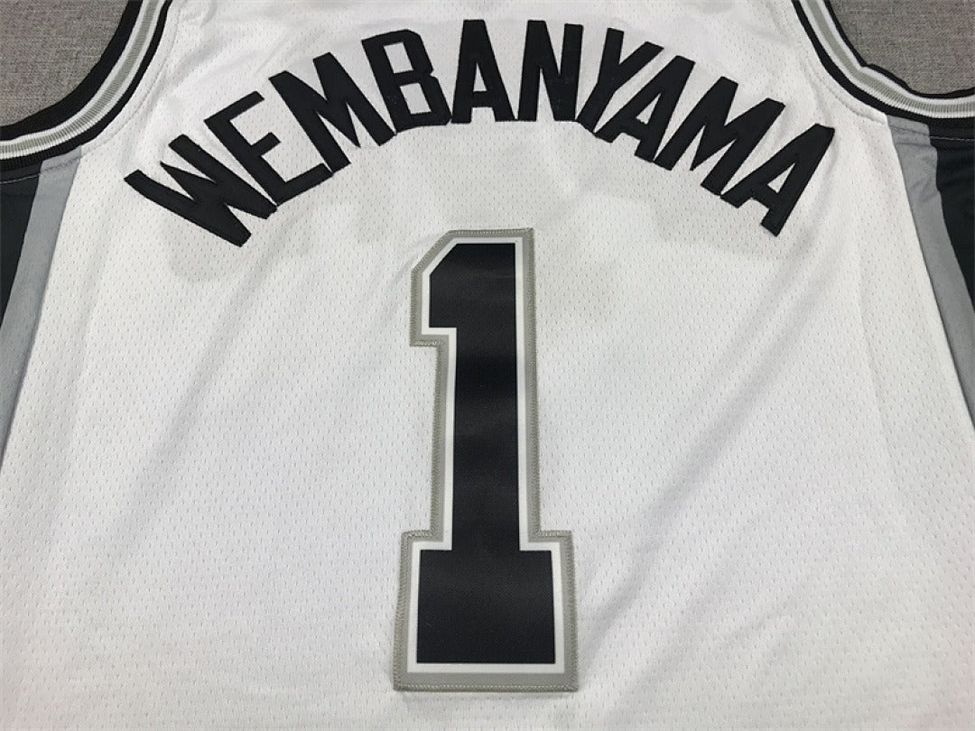 Custom White San Antonio Spurs Jersey