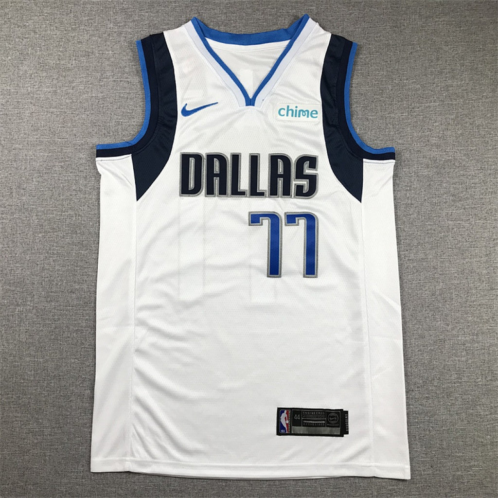 Custom White Dallas Mavericks Jersey