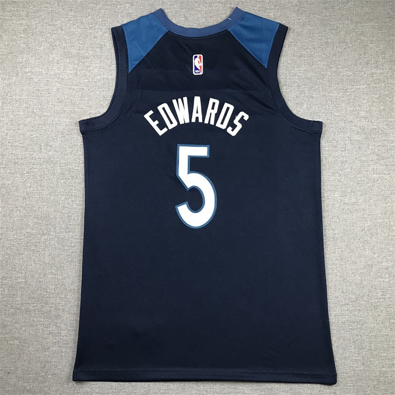 Custom Blue Minnesota Timberwolves Jersey