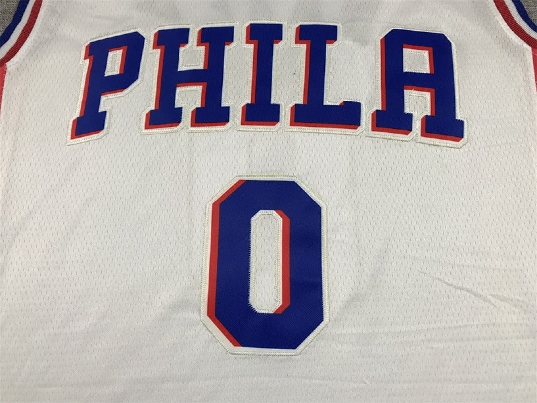 Custom White Philadelphia 76ers Jersey