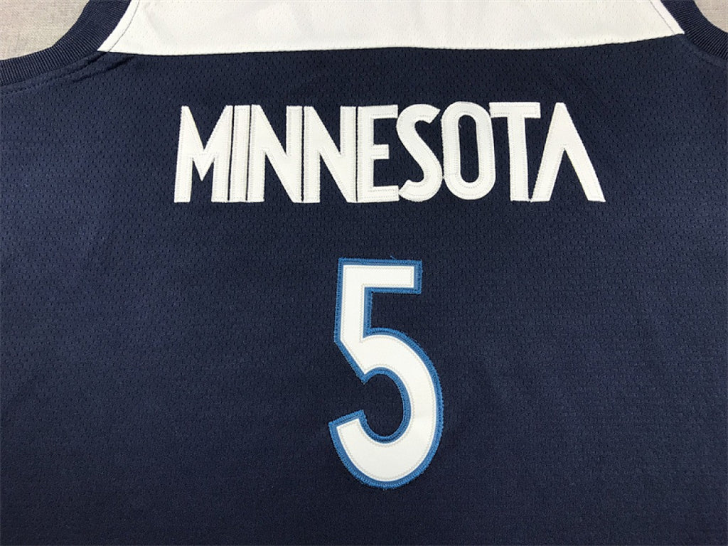 Custom Blue Minnesota Timberwolves Jersey