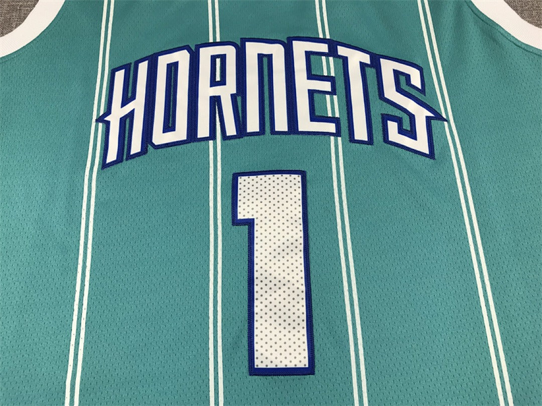 Custom Cyan Charlotte Hornets Jersey
