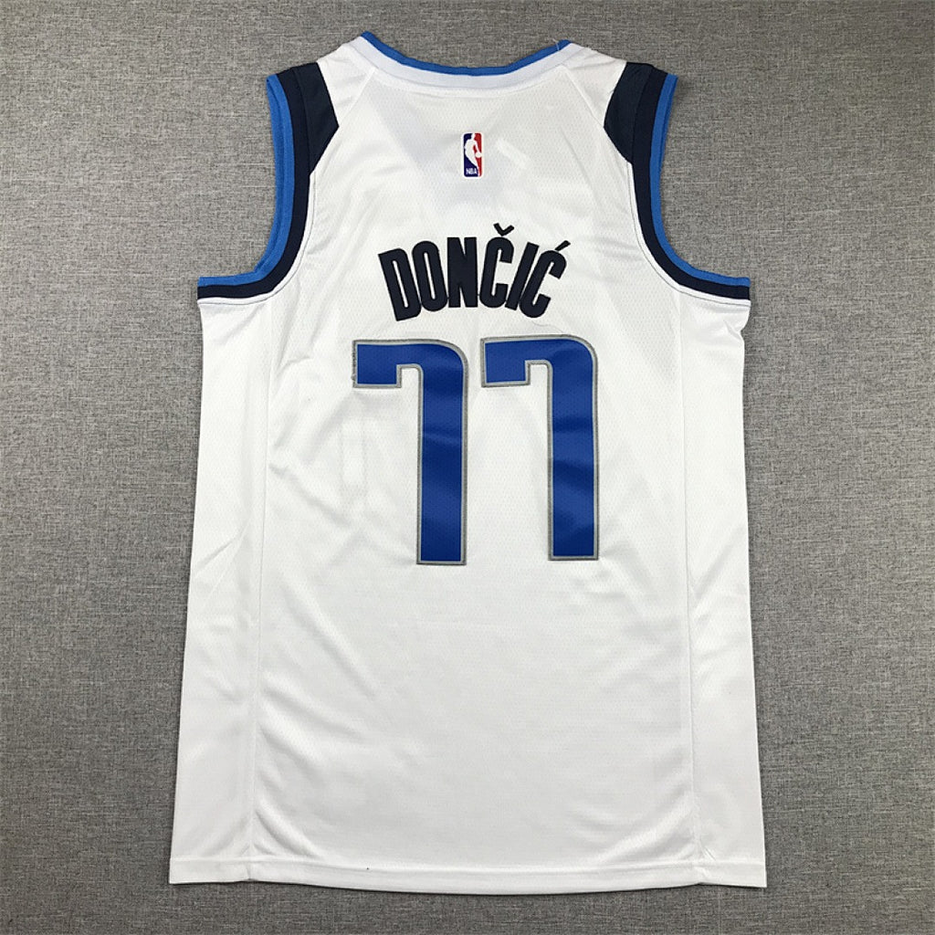Custom White Dallas Mavericks Jersey