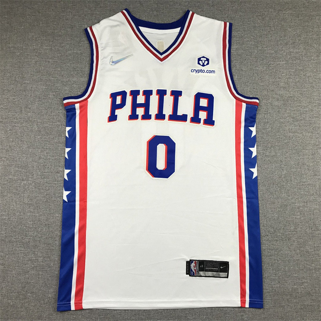 Custom White Philadelphia 76ers Jersey