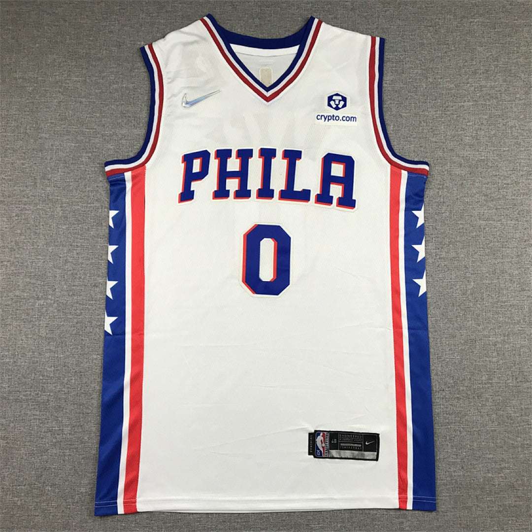 Custom White Philadelphia 76ers Jersey