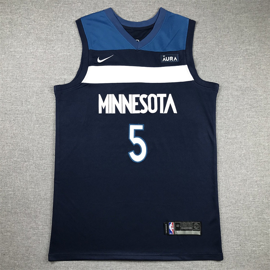 Custom Blue Minnesota Timberwolves Jersey