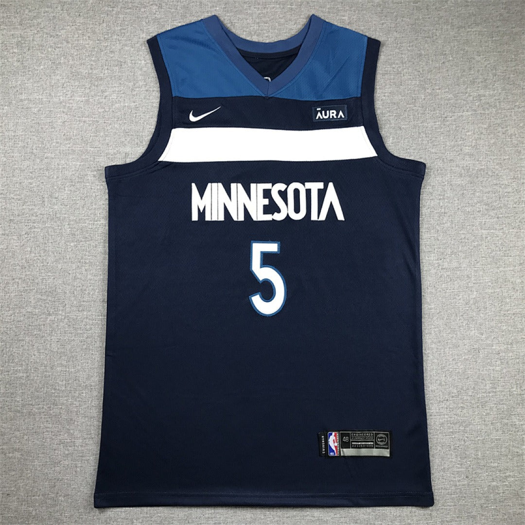 Custom Blue Minnesota Timberwolves Jersey