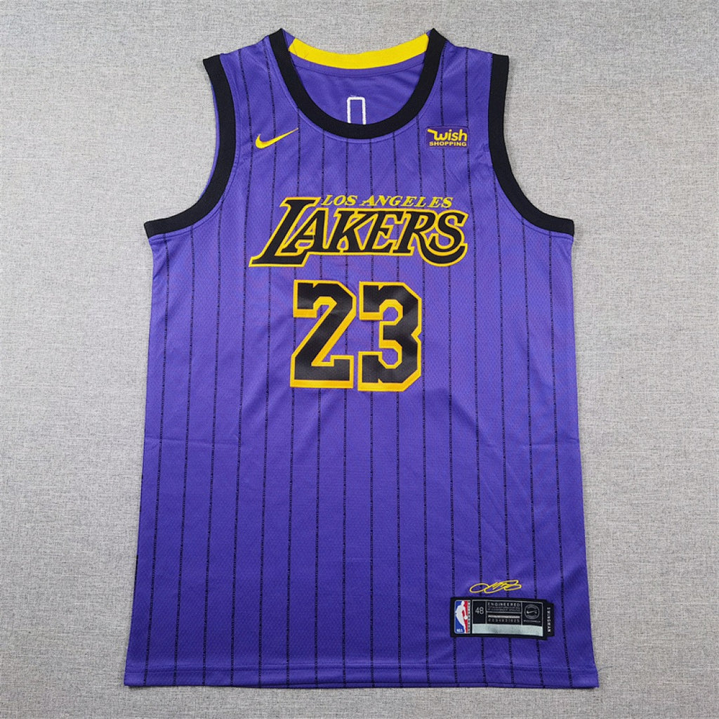 Custom Purple Los Angeles Lakers Jersey