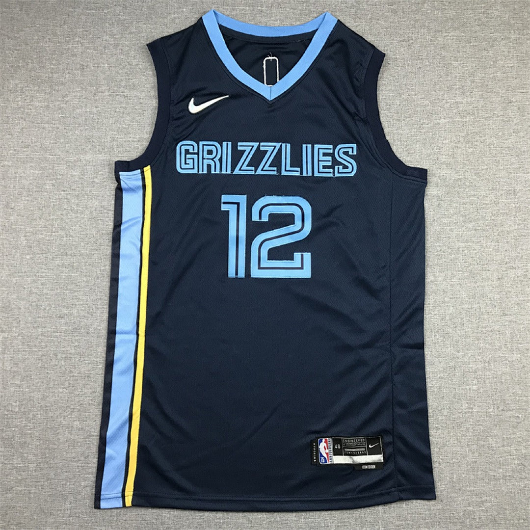 Custom Dark Blue Memphis Grizzlies Jersey