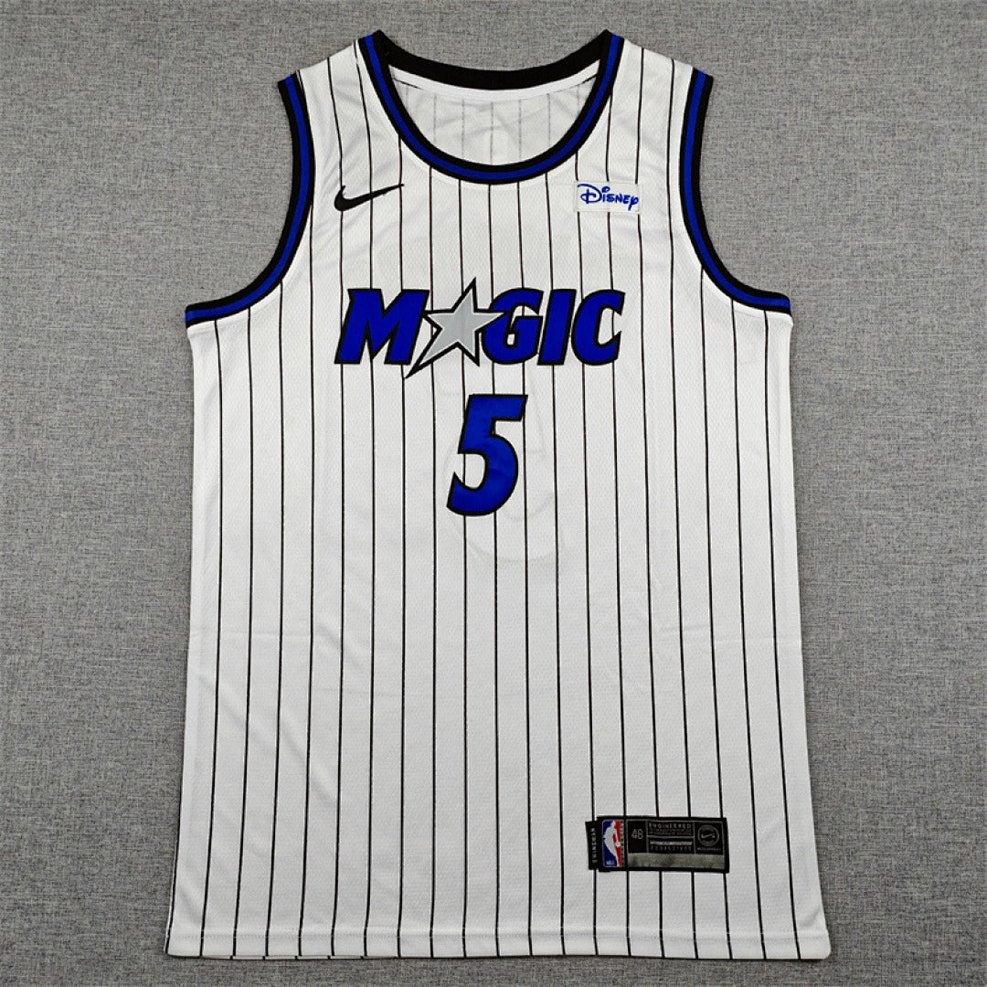 Custom White Orlando Magic Jersey